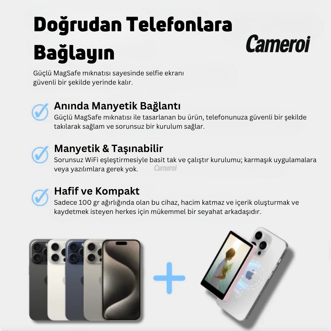 Cameroi™ MagSafe Ekran 2.0